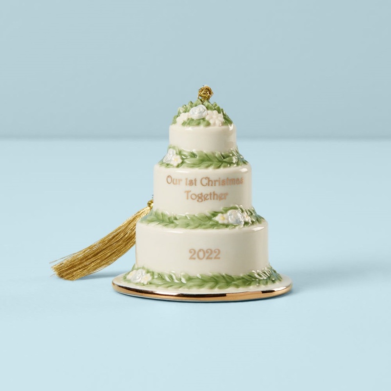 Lenox 2022 Our 1st Christmas Together Cake Ornament