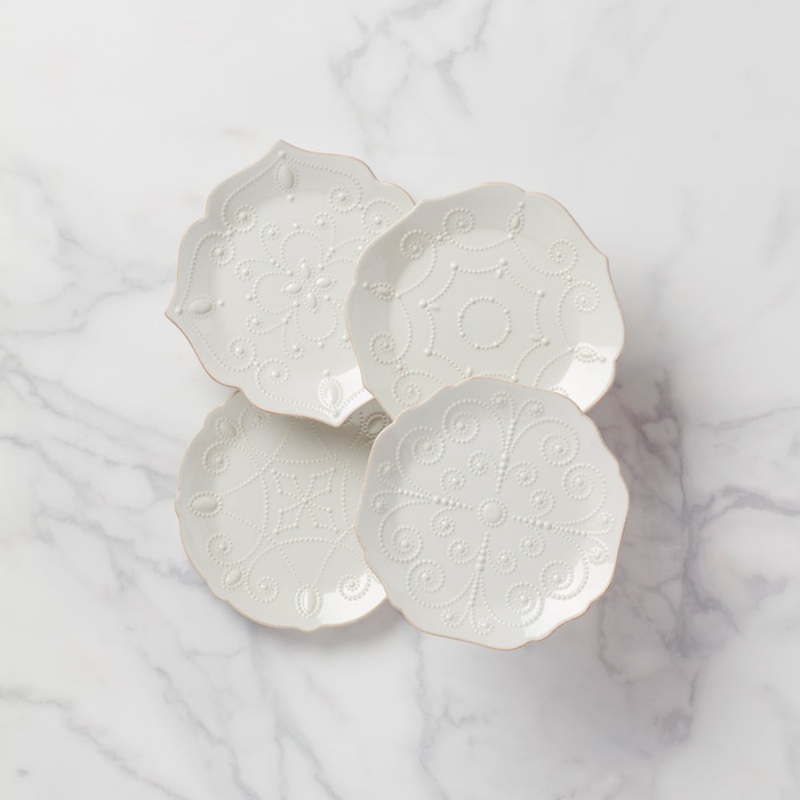 Lenox French Perle White Plate Assorted Set, of 4