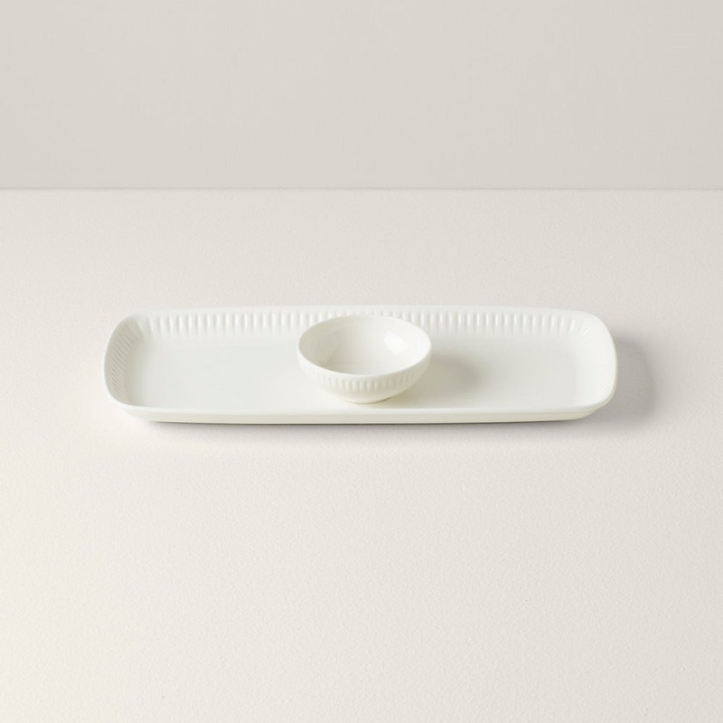 Lenox Profile Tray & Dip Bowl Set
