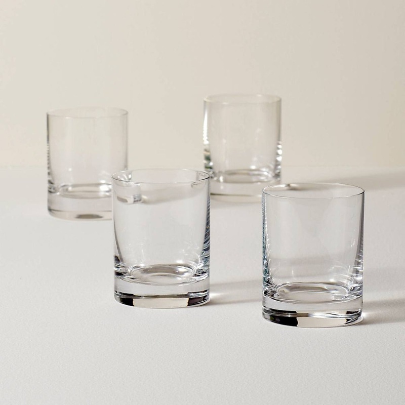 Lenox Tuscany Cylinder Double Old Fashioned Glass, Set of 4