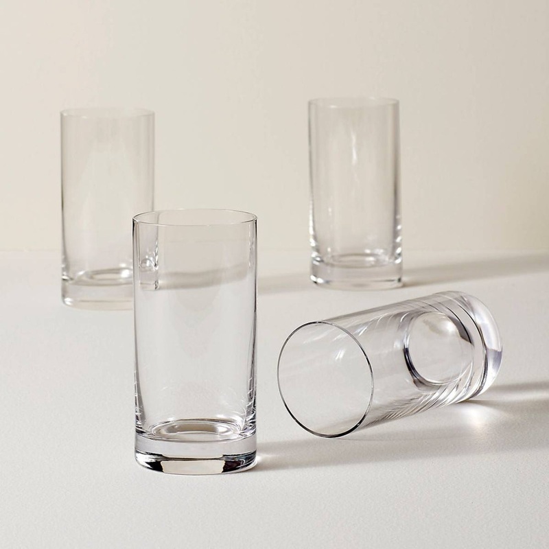 Lenox Tuscany Cylinder Hiball Glass, Set of 4