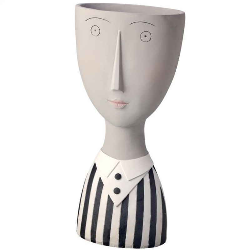 Regency International Resin Gentleman Planter 6.85X14T