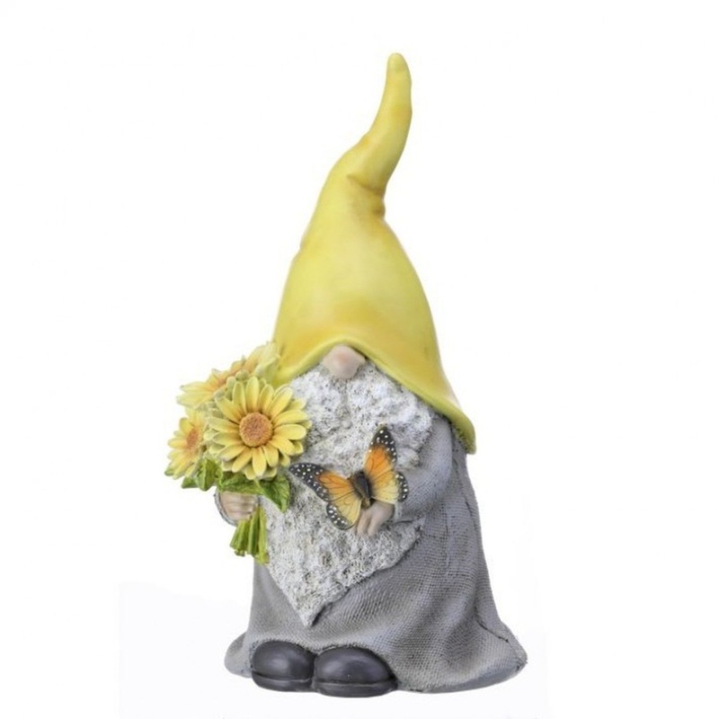 Regency International Resin Gnome with Butterfly 10
