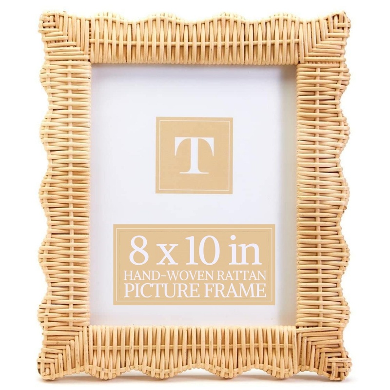Two’s Company Wicker Weave 8 X 10 Photo Frame