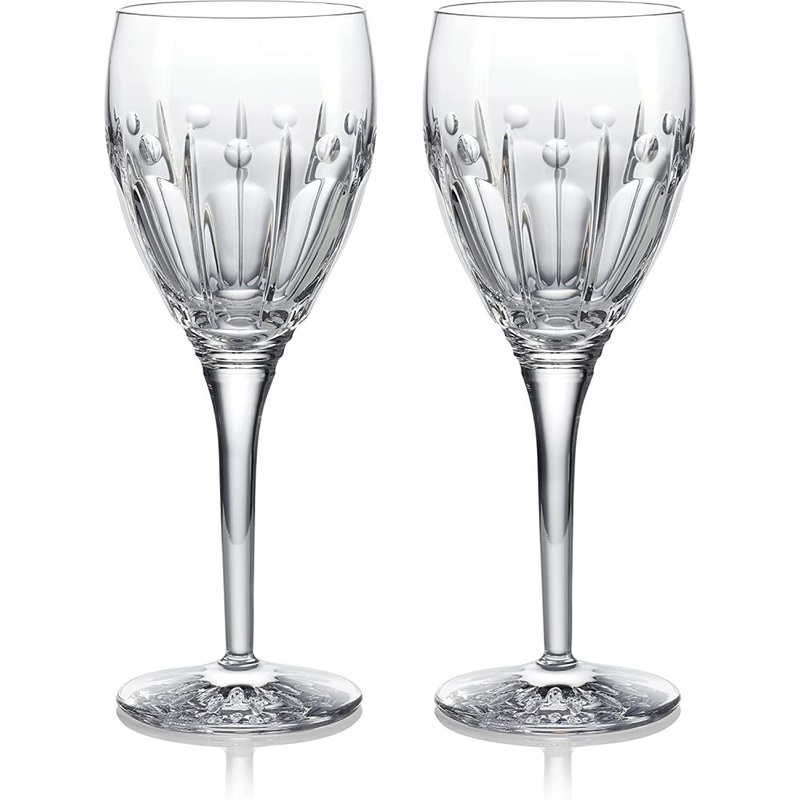 Waterford Winter Wonders Rose Wine, Clear, Set of 2