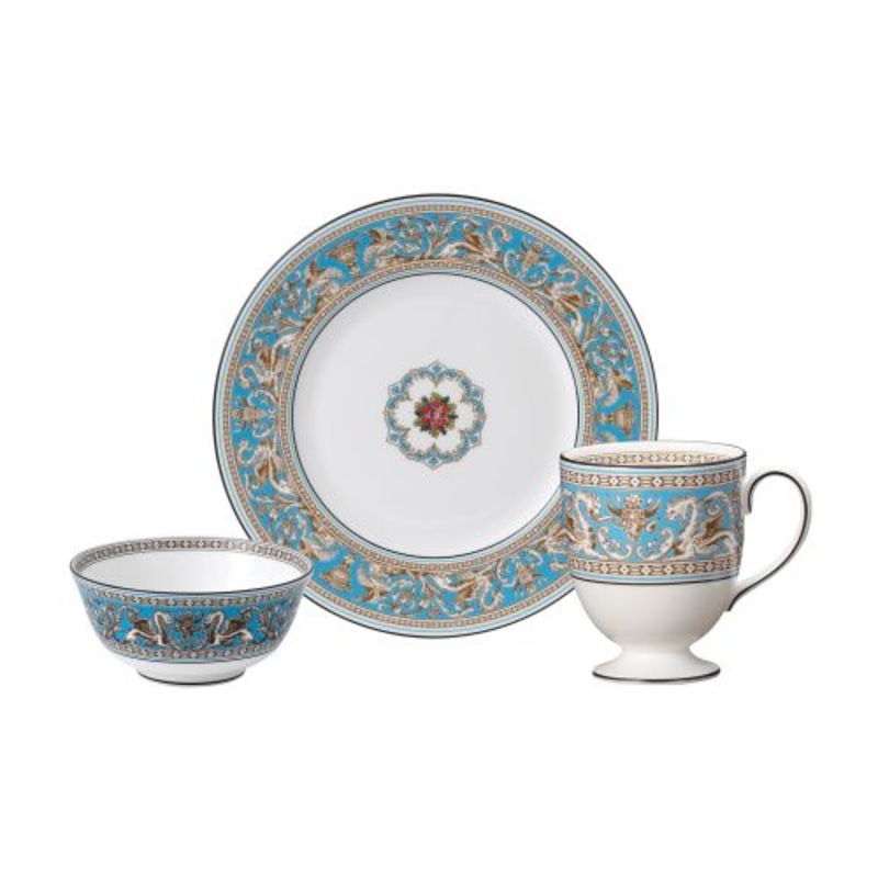 Wedgwood Florentine Turquoise Dinnerware Set, 3 Pieces