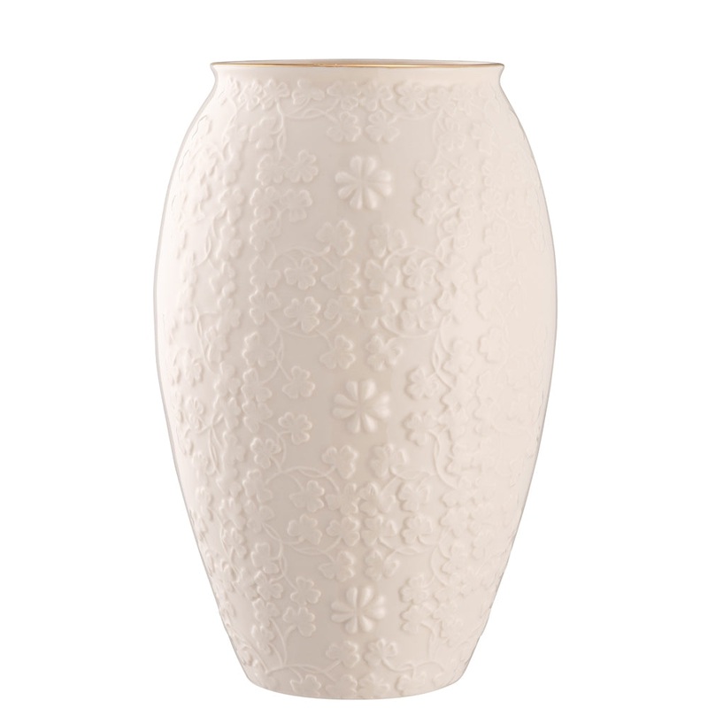 Belleek Field Of Shamrocks Vase