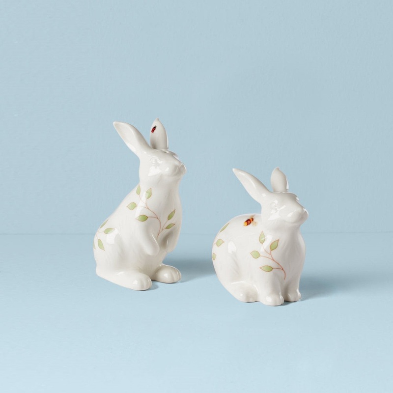 Lenox Butterfly Meadow Bunny Salt & Pepper Set