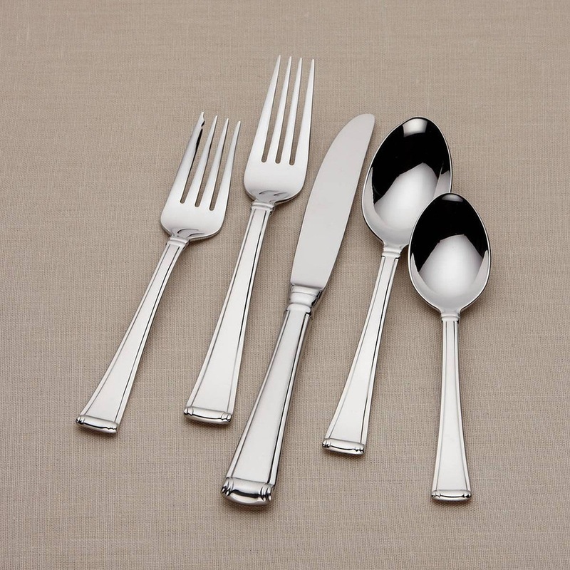 Lenox Gorham Column Flatware 5-Piece Place Set.