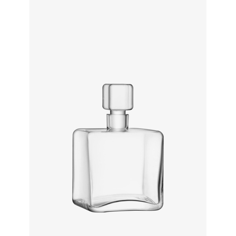 LSA International Cask Whisky Square Decanter 1L Clear