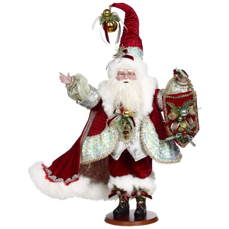 Mark Roberts Christmas 2022 Deck The Halls Santa Figurine 23 Inches