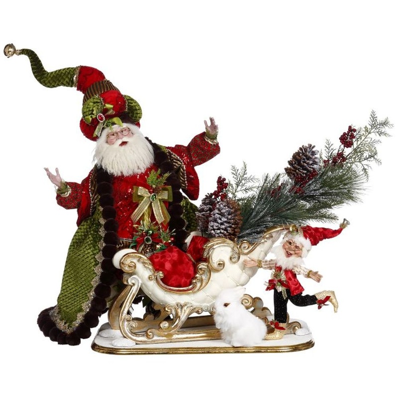 Mark Roberts Christmas 2022 Santa’s Sleigh Figurine 24 Inches