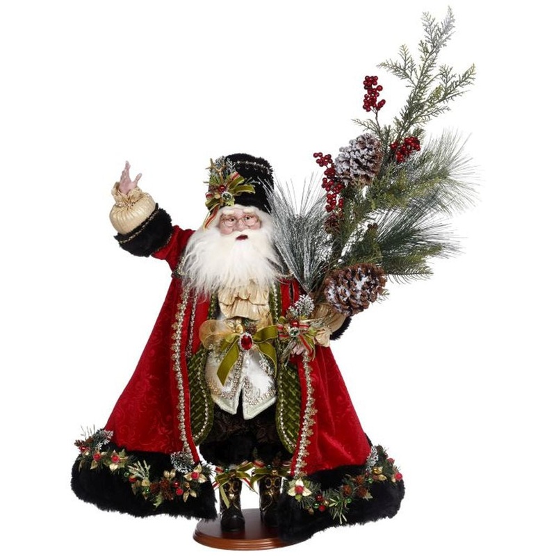 Mark Roberts Christmas 2022 Santa With Tree Figurine 33 Inches