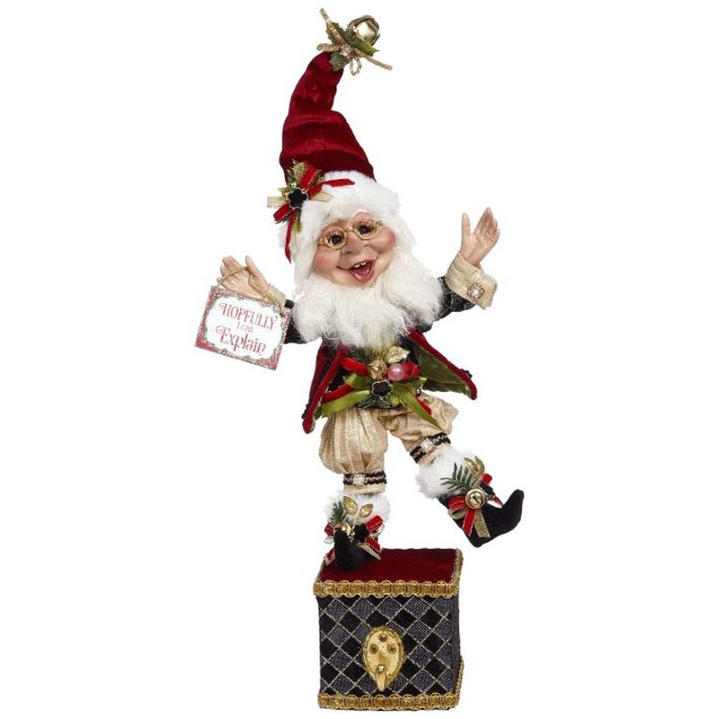 Mark Roberts Christmas 2022 The Hopeful Elf Stocking Holder 13.5 Inches