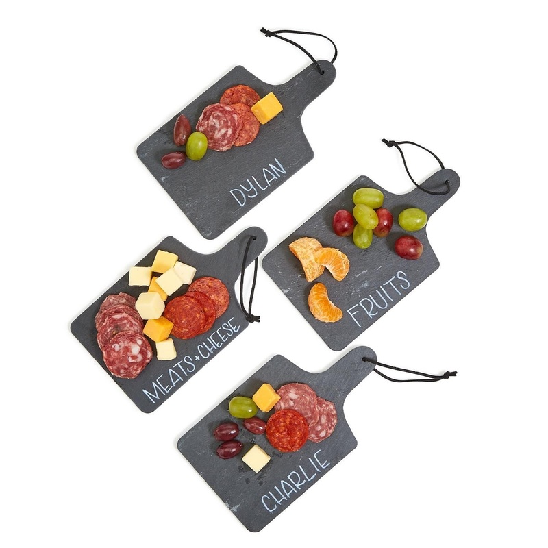 Two’s Company Set of 4 Slate Personal Charcuterie Boards