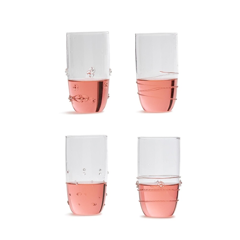 Two’s Company Verre Water Glass Assorted 4 Designs