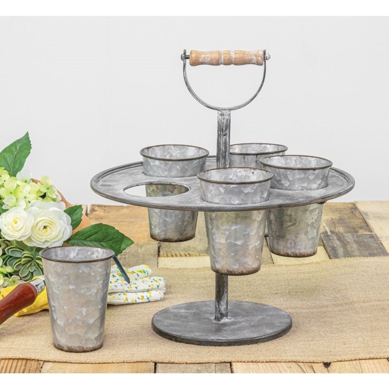 Hanna’s Handiworks Quintuple Planter Or Organizer With Handle