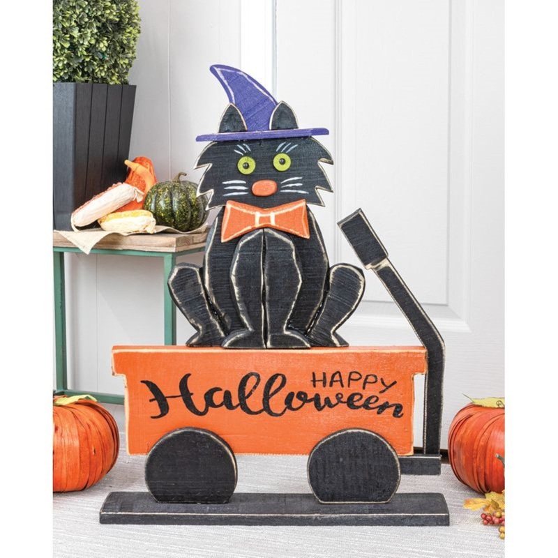 Hanna’s Handiworks Scary Cat Wagon Stander.