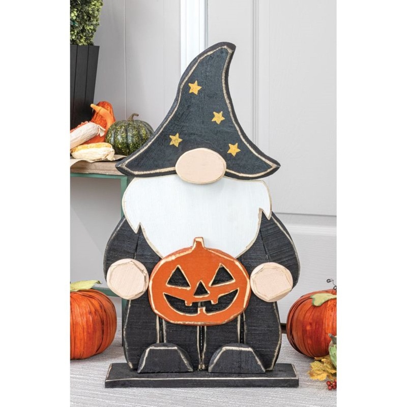 Hanna’s Handiworks Wooden Halloween Gnome Stander