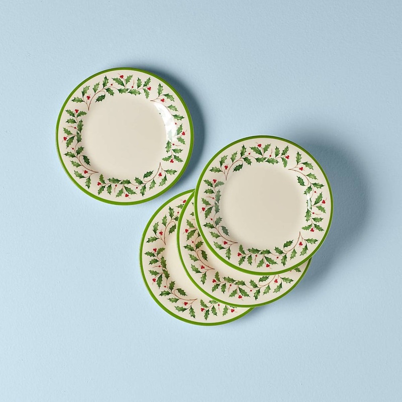 Lenox Holiday Melamine Accent Plates, Set of 4