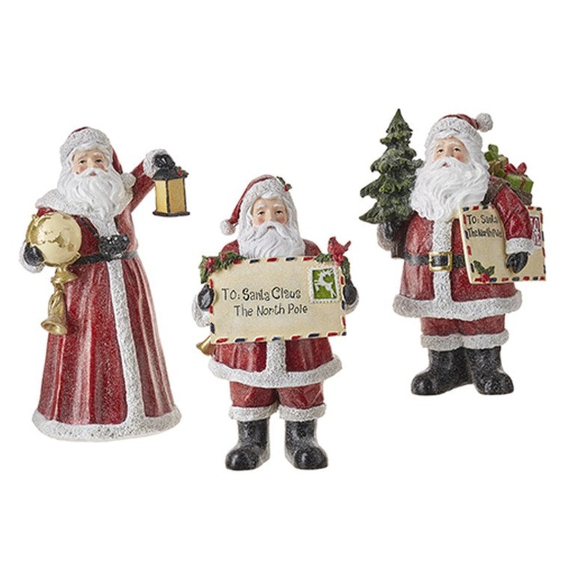 Raz Imports 2022 Destination Christmas 11 Traveling Santa, Asst Of 2