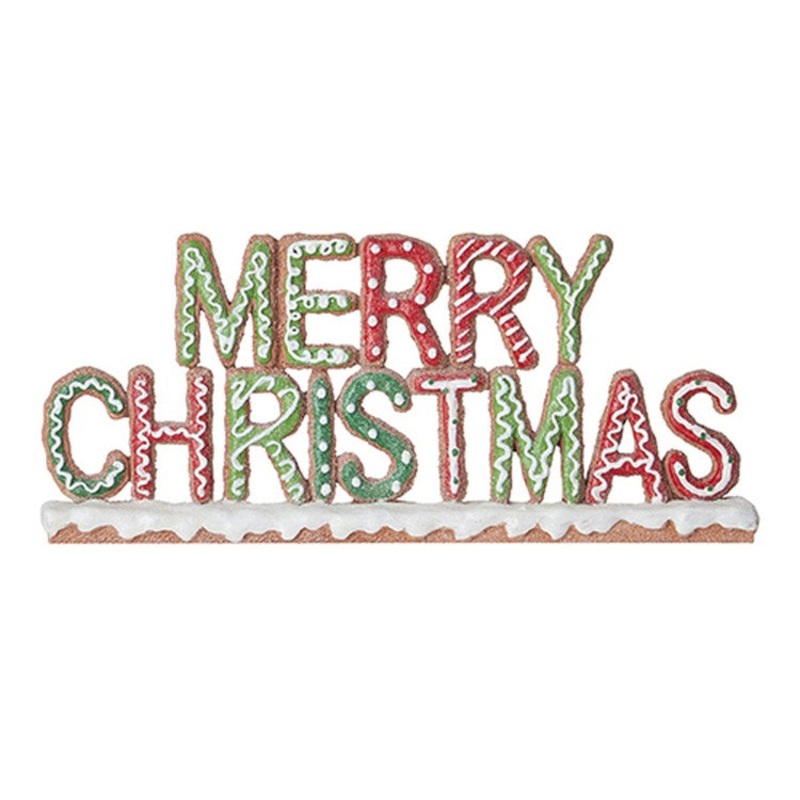 Raz Imports 2022 No Place Like Home 11 Merry Christmas Word Art