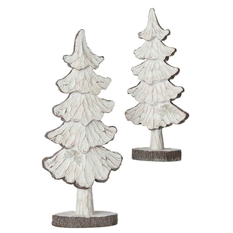 Raz Imports 2022 Winter Cottage 16 Distressed Tree, Set of 2