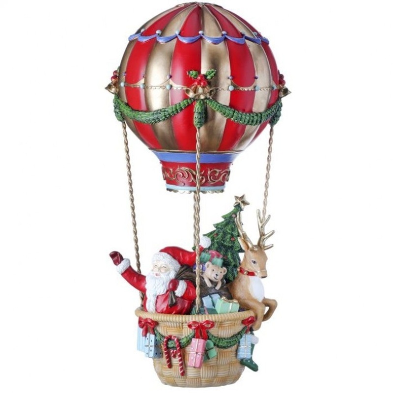 Regency International 17 Resin Hot Air Balloon with Santa