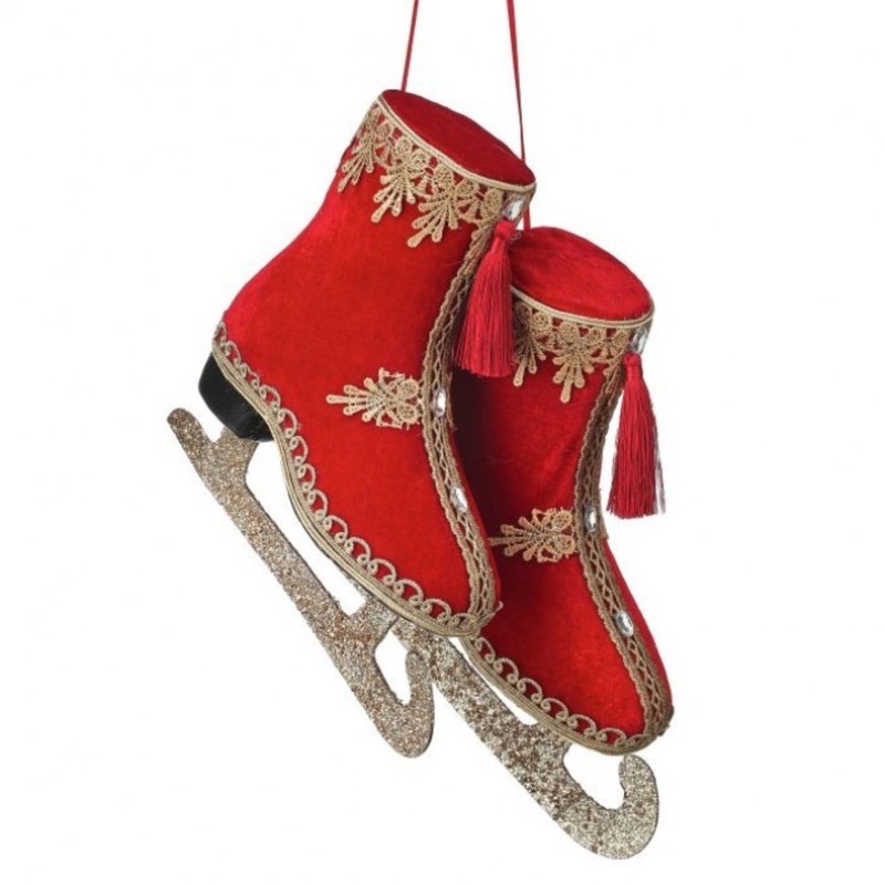 Regency International 9.5Fabric Pair of Skates Ornament