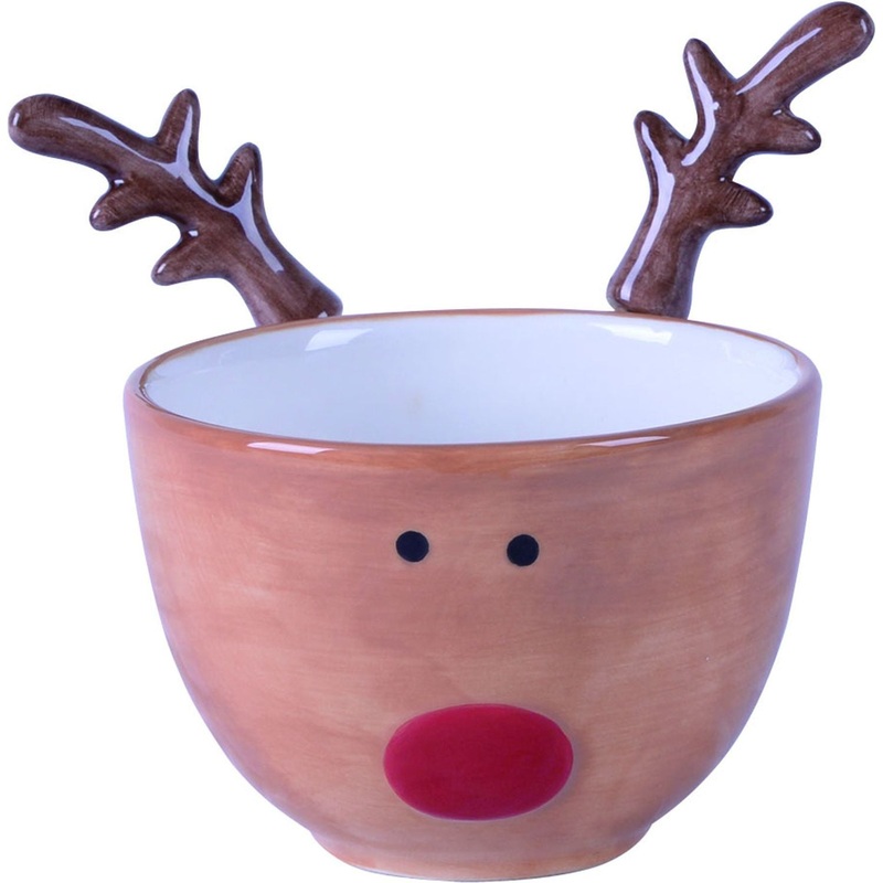 Transpac Dolomite Reindeer Bowl With Spreaders Set Of 3