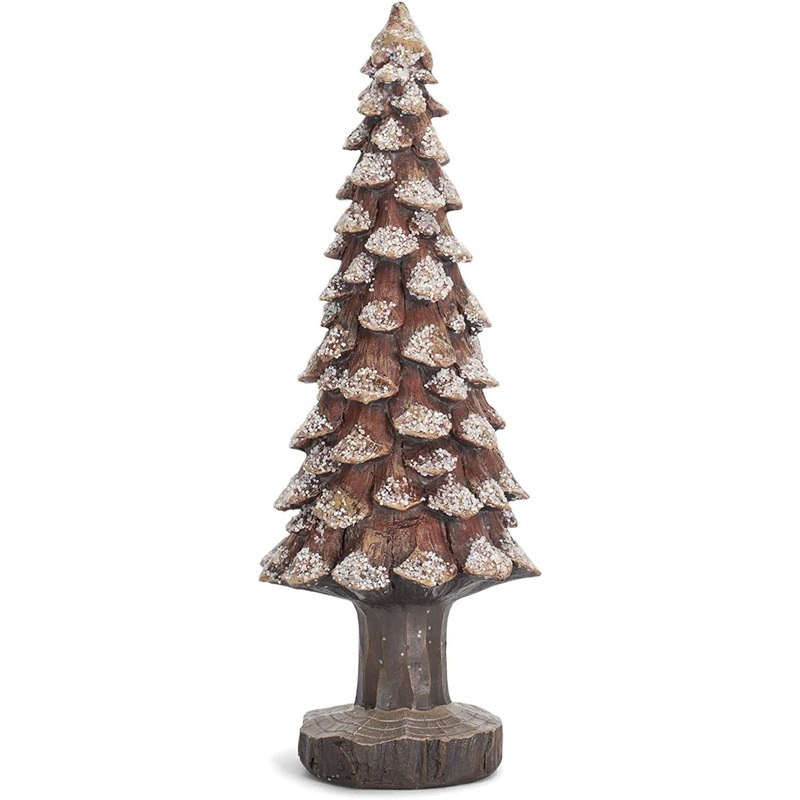 Transpac Resin Pinecone Snow Tree