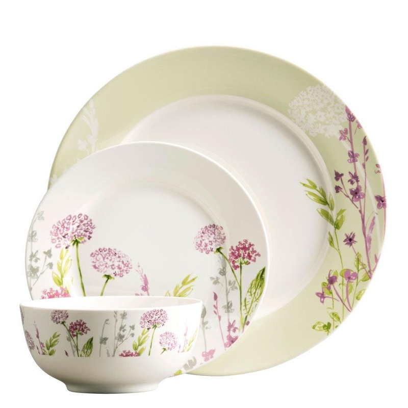 Aynsley Floral Spree 12 Piece Set, Porcelain
