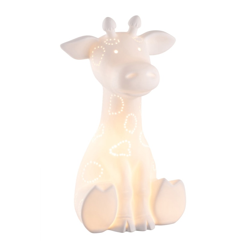 Belleek Giraffe Luminaire, 12 x 6 x 5.5