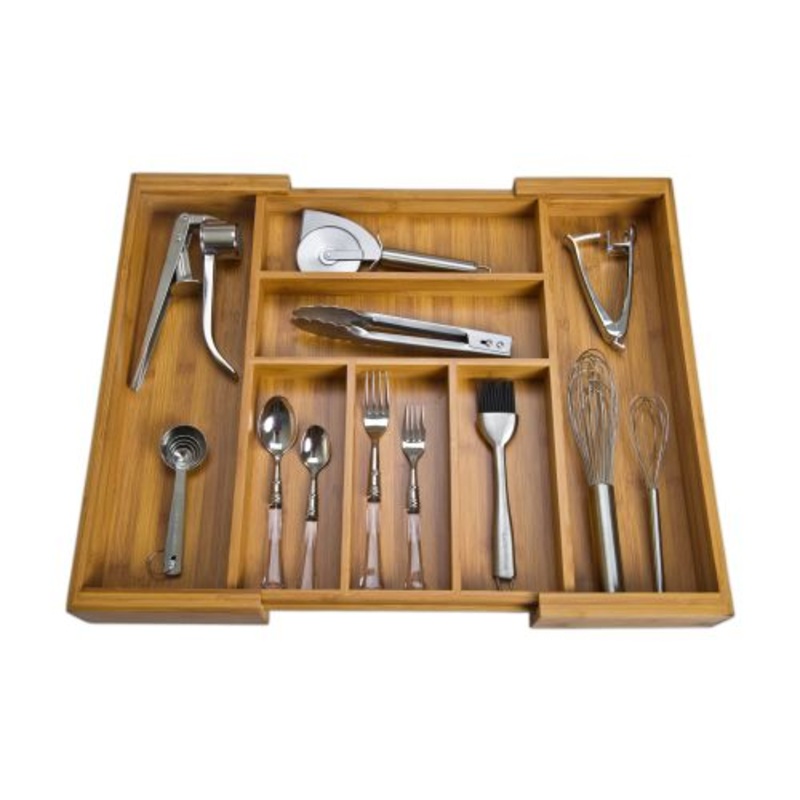 BIA Cordon Bleu Epandable Drawer Organizer, 18 x 21.5, Brown, Wood