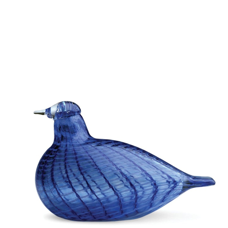 Iittala Toikka Blue Bird 5.25 X 3.5 inches, Blue, Glass