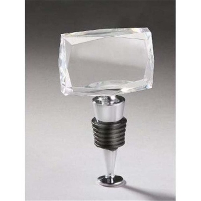 Leeber Rectangular Bottle Stopper, Horizontal, Crystal