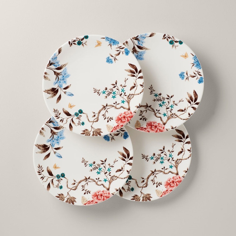 Lenox Sprig & Vine Dinner Plate White, Set Of 4.