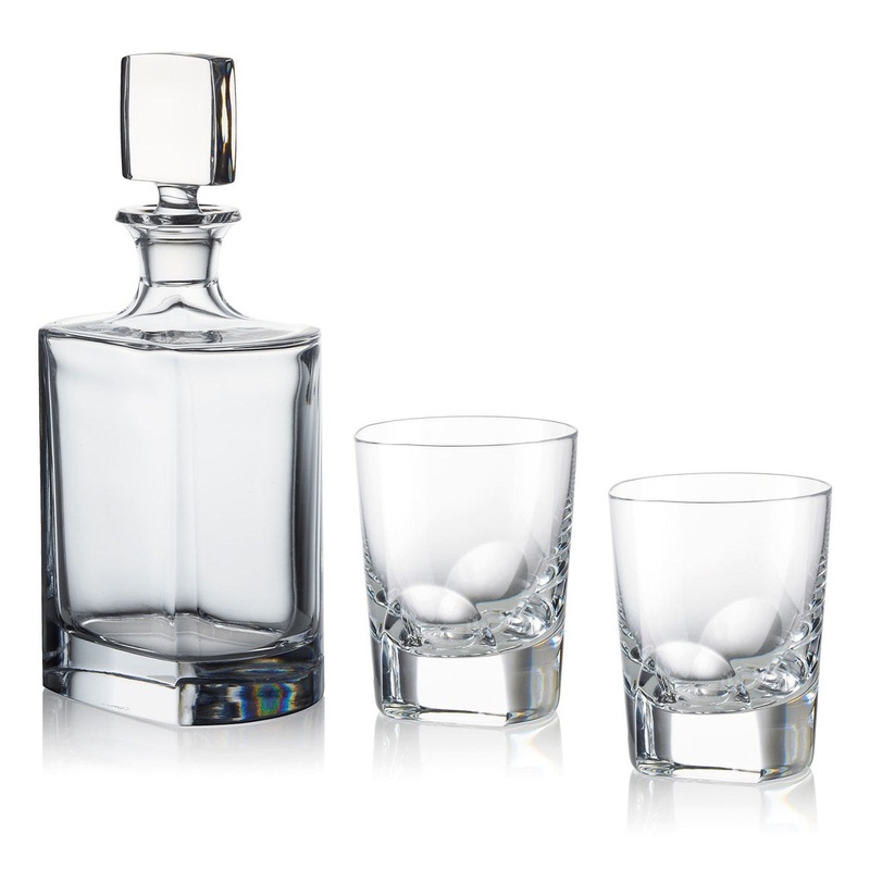 Rogaska Manhattan Set of 2 – Decanter With DOF