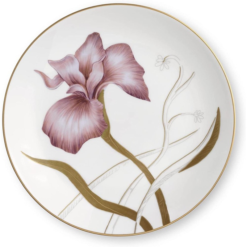 Royal Copenhagen Flora Plate Iris 7.5