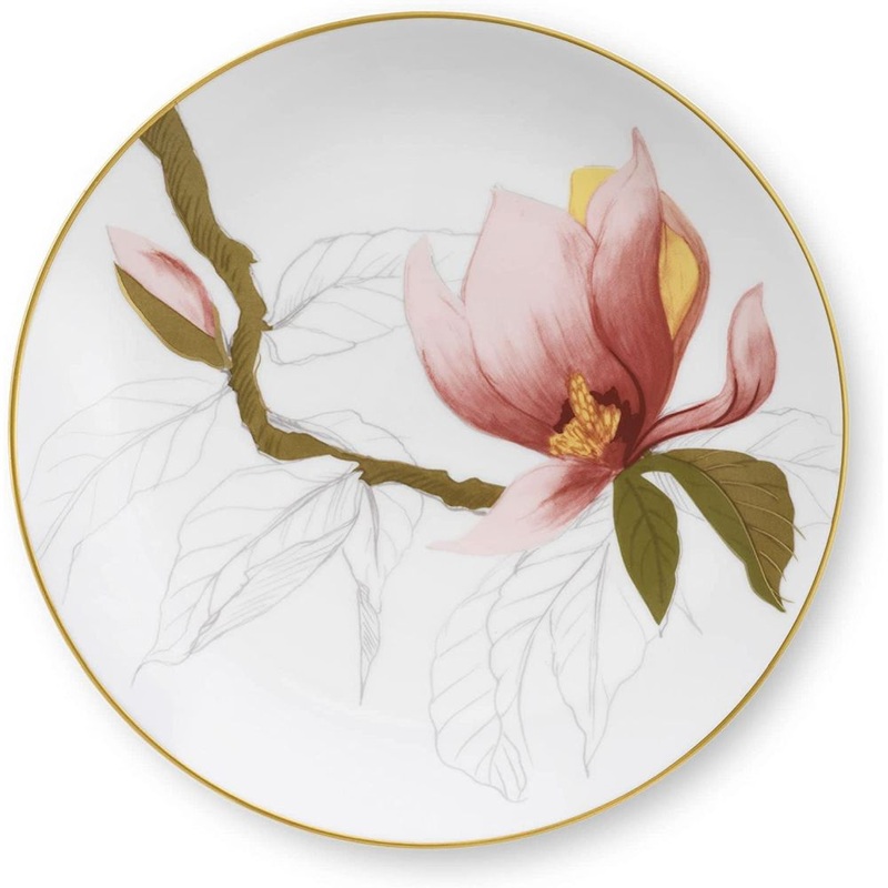 Royal Copenhagen Flora Plate Magnolia 7.5