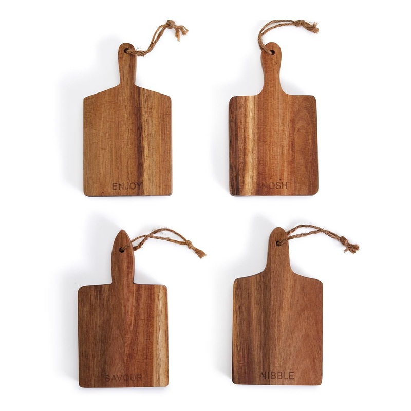 Two’s Company Set of 4 Individual Charcuterie Boards