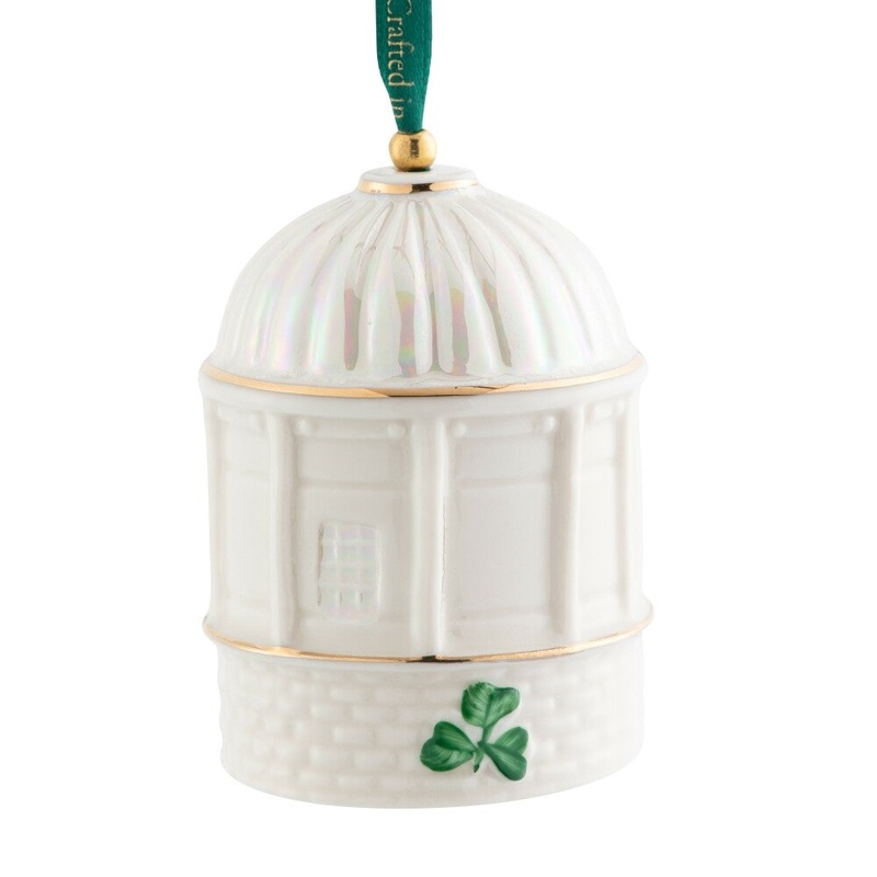 Belleek Mussenden Temple Annual Ornament, White, Porcelain