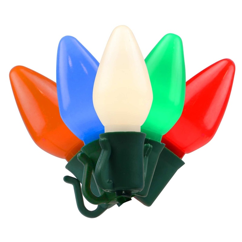 Holiday Bright Lights Led C7 Smd Bulb Box 25 Pack – Opaque Multi