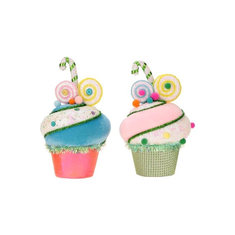 Mark Roberts Christmas 2024 Cupcake Decoration, Assortment Of 2 – 10.5 Inches
