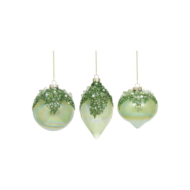 Mark Roberts Christmas 2024 Jeweled Drop Ornament, Assortment Of 3 – 4-6 Inches