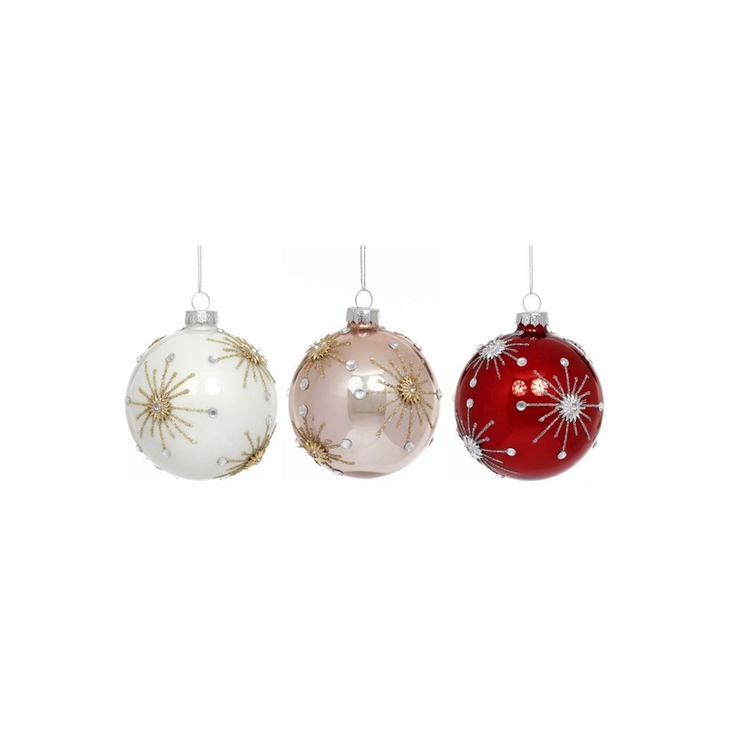 Mark Roberts Christmas 2024 North Star Ball Ornament, Assortment Of 3 – 3 Inches