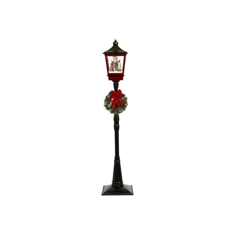 Mark Roberts Christmas 2024 Snowing Lamp Post With Elf And Candy Cane 72