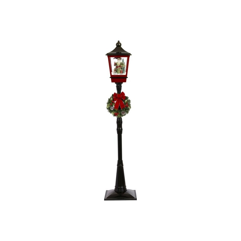 Mark Roberts Christmas 2024 Snowing Lamp Post With Elf And Gift Boxes 72