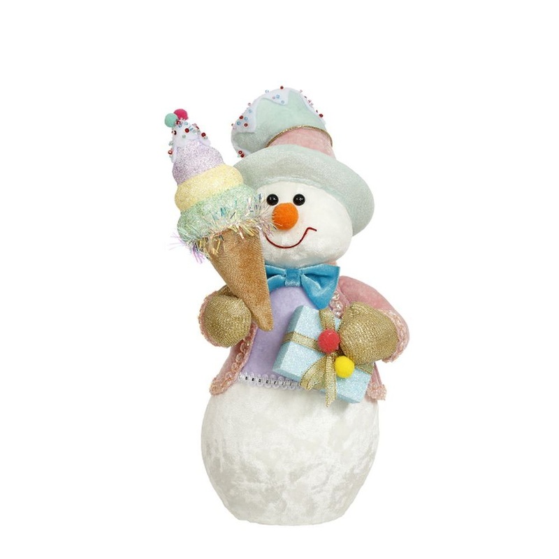 Mark Roberts Christmas 2024 Snowman With Ice Cream – 11 Inches