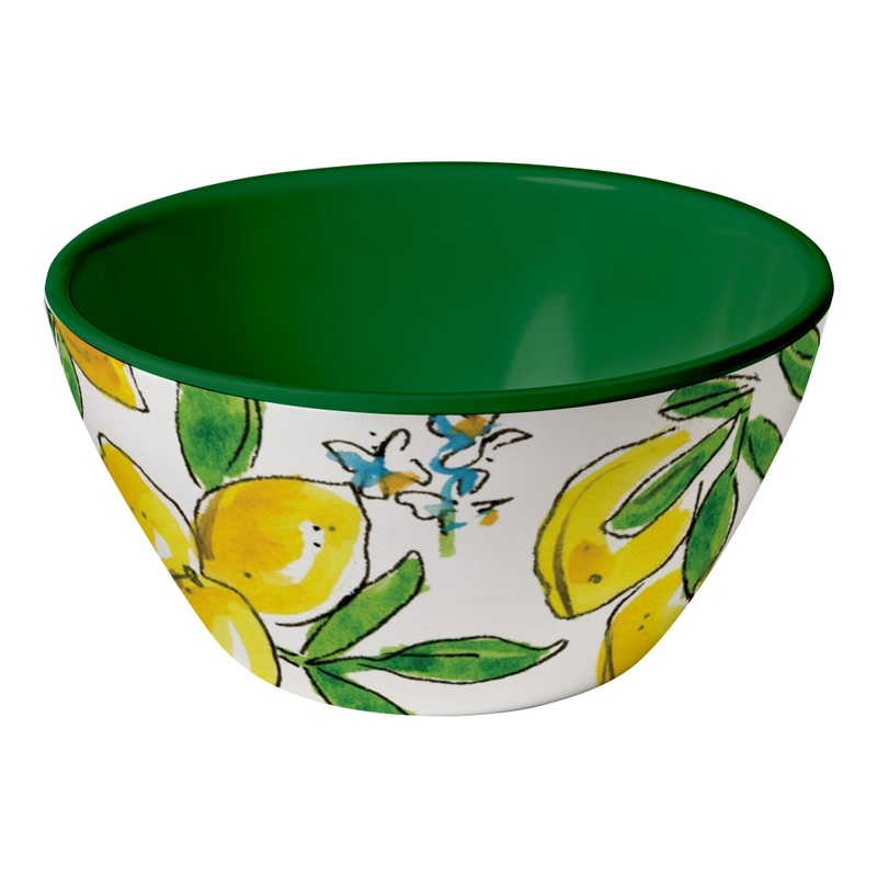 Merritt International French Lemons 5.5 Dipping Bowl Melamine Set Of 6